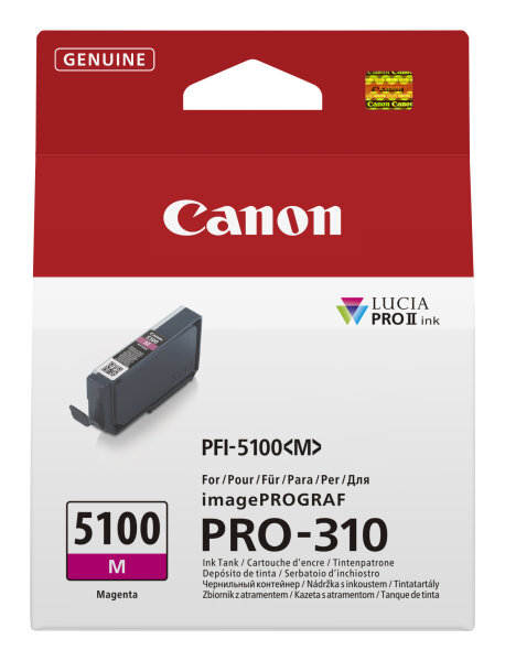 Canon PFI-5100 M Druckerpatrone 1 Stück(e) Original Magenta