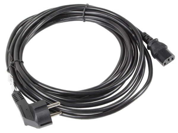 Lanberg CA-C13C-11CC-0100-BK Stromkabel Schwarz 10 m C13-Koppler CEE7/7