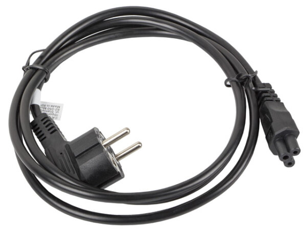 Lanberg CA-C5CA-11CC-0018-BK Stromkabel Schwarz 1,8 m CEE7/7 C5-Koppler