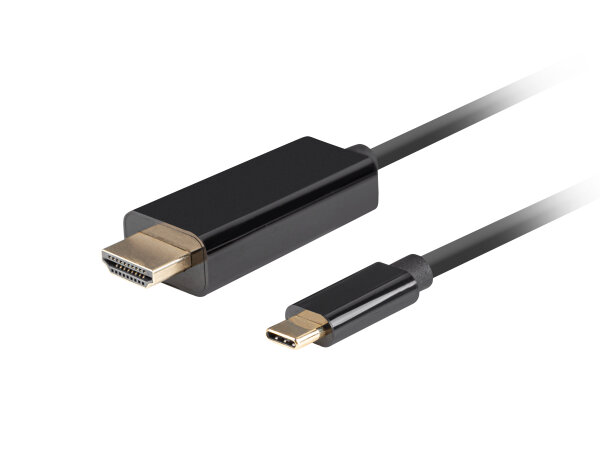 Lanberg CA-CMHD-10CU-0018-BK Videokabel-Adapter 1,8 m USB Typ-C HDMI
