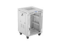 Lanberg FF01-6615-12SL Rack 15U Freistehendes Gestell Grau