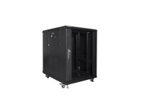 Lanberg FF01-6815-12B Rack 15U Freistehendes Gestell Schwarz