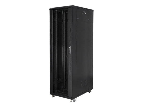 Lanberg FF01-8042-12B Rack 42U Freistehendes Gestell Schwarz