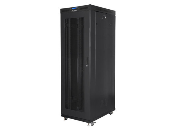 Lanberg FF01-8042-23BL Rack 42U Freistehendes Gestell Schwarz