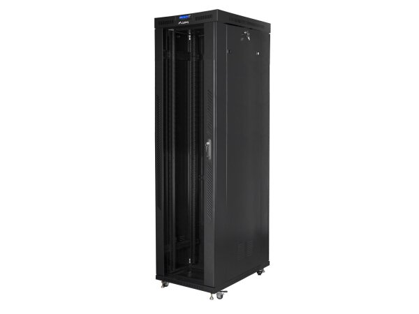 Lanberg FF01-8047-12B Rack 47U Freistehendes Gestell Schwarz