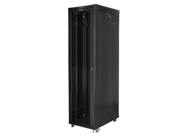 Lanberg FF01-8047-12BL Rack 47U Freistehendes Gestell Schwarz