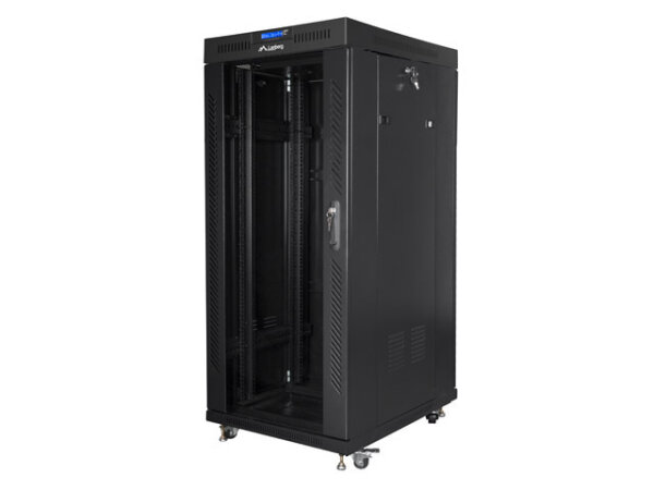 Lanberg FF01-8227-12BL Rack 27U Freistehendes Gestell