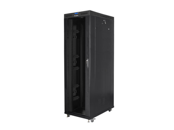 Lanberg FF01-8242-12BL Rack 42U Freistehendes Gestell Schwarz
