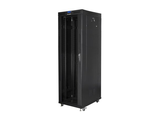 Lanberg FF01-8842-12B Rack 42U Freistehendes Gestell Schwarz