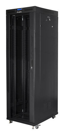 Lanberg FF01-8842-12BL Rack 42U Freistehendes Gestell Schwarz