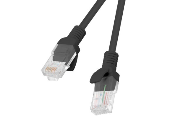 Lanberg PCU5-10CC-0300-BK Netzwerkkabel Schwarz 3 m Cat5e U/UTP (UTP)