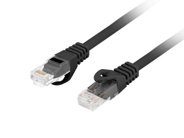 Lanberg PCU6-10CU-0200-BK Netzwerkkabel Schwarz 2 m Cat6 U/UTP (UTP)