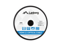 Lanberg CA-HDMI-30FB-0100-BK HDMI-Kabel 10 m HDMI Typ A...