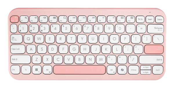 ASUS Marshmallow Keyboard KW100 Tastatur Haus Bluetooth QWERTZ Deutsch Pink