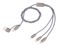 TROIKA CBL30/GY USB Kabel 1 m USB C USB C/Micro...