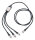 TROIKA DREIZACK PRO USB Kabel 1,2 m USB C USB C/Micro USB-A/Lightning Schwarz, Grau