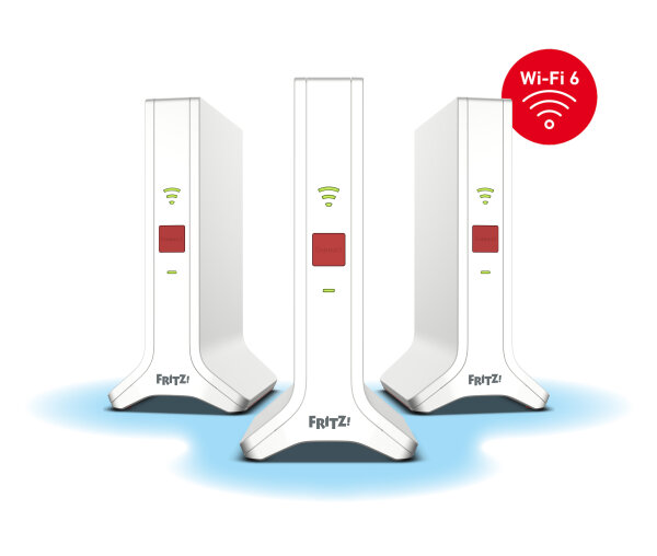 Mesh Set 4200 Dual-Band (2,4 GHz/5 GHz) Wi-Fi 6E (802.11ax) Rot, Weiß 2x2/4x4
