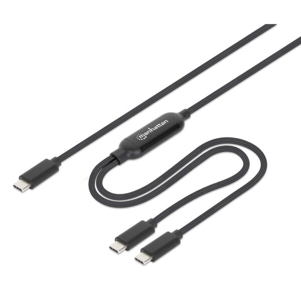 Manhattan 355810 USB Kabel 2 m USB C 2 x USB C Schwarz