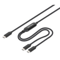 Manhattan 355810 USB Kabel 2 m USB C 2 x USB C Schwarz