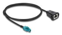 DeLOCK 90700 Koaxialkabel 1 m HSD Z RJ-45 Schwarz, Blau