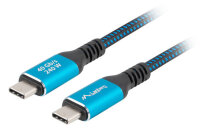 Lanberg CA-CMCM-45CU-0020-BK USB Kabel 2 m USB C Schwarz,...