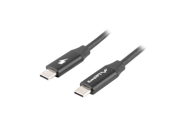 Lanberg CA-CMCM-40CU-0005-BK USB Kabel USB 2.0 0,5 m USB C Schwarz