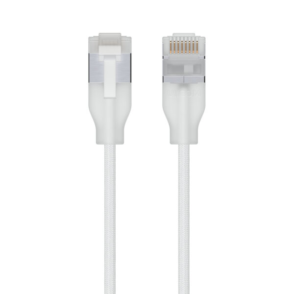 Ubiquiti UACC-Cable-Patch-EL-C6A-8M-W Netzwerkkabel Durchscheinend, Weiß Cat6a