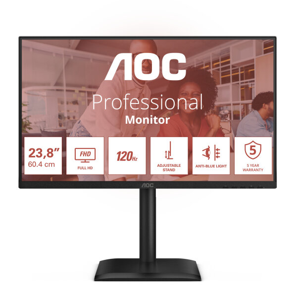 AOC E4 24E4CV Computerbildschirm 60,5 cm (23.8") 1920 x 1080 Pixel Full HD LED Schwarz