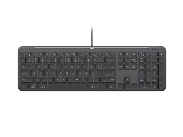 Logitech Signature Slim Wired K620 For Business Tastatur Universal USB QWERTZ Deutsch Graphit