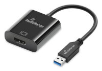 MediaRange USB-A zu HDMI Audio und Video Konverter, 20cm,...