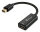 MediaRange Mini DisplayPort zu HDMI Konverter, 10 Gbps, 20cm, Schwarz