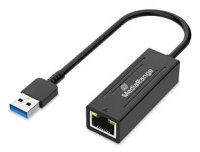 MediaRange USB-A Netzwerkadaper mit RJ45 Port,...
