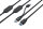 MediaRange MRCS244 USB Kabel USB 3.2 Gen 1 (3.1 Gen 1) 15 m 2 x USB A USB A Schwarz