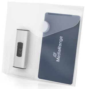 MediaRange BOX986 USB-Stick-Hülle Polypropylen (PP) Transparent