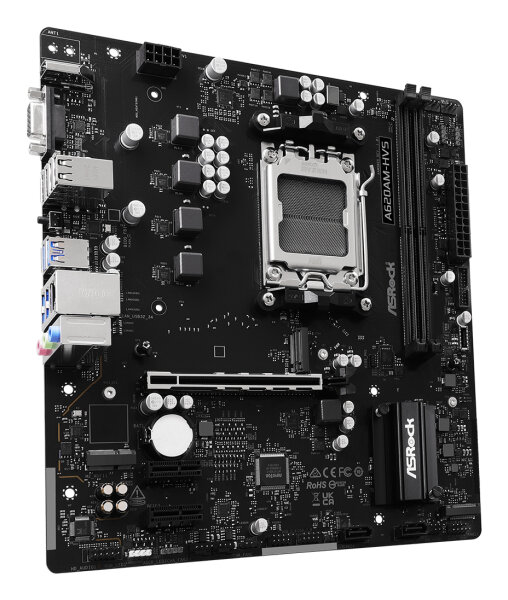 Asrock A620AM-HVS AMD A620A Sockel AM5 micro ATX