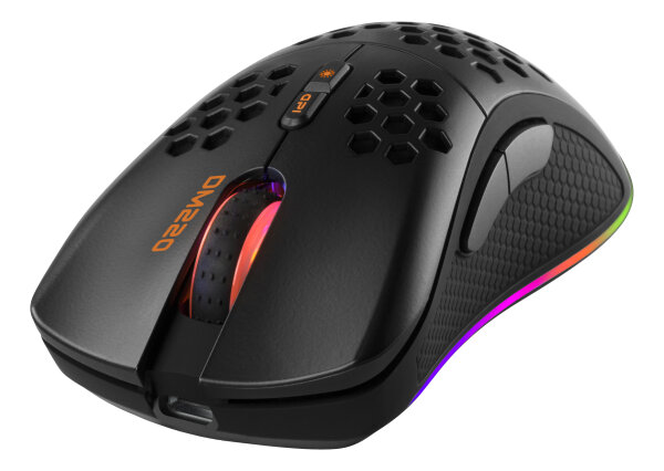 Deltaco Gaming GAM-120 Maus rechts RF Wireless + Bluetooth + USB Type-A Optisch 4800 DPI