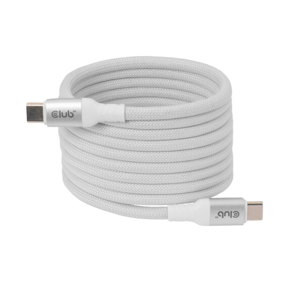 CLUB3D CLUB 3D USB-C Magnetic-Coil Cable White USB Kabel 2 m USB C Weiß