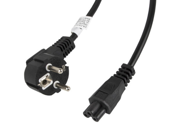Lanberg CA-C5CA-11CC-003-BK Stromkabel Schwarz 3 m C5-Koppler CEE7/7