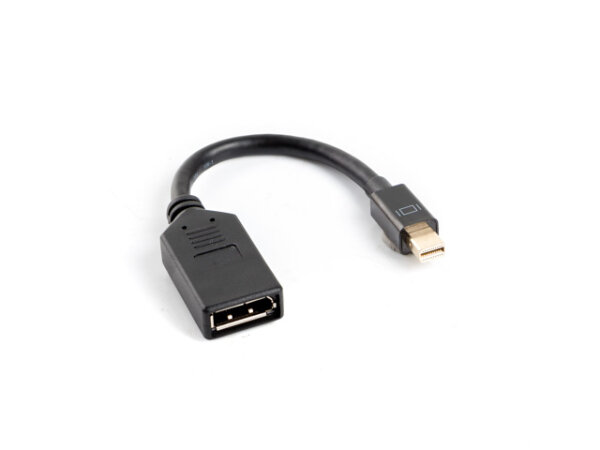 Lanberg AD-0003-BK DisplayPort-Kabel 0,12 m Mini DisplayPort Schwarz