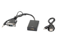 Lanberg AD-0021-BK Videokabel-Adapter 0,2 m HDMI Typ A...