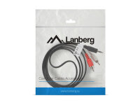 Lanberg CA-MJRC-10CC-0015-BK Audio-Kabel 1,5 m 3.5mm 2 x...