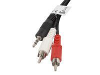 Lanberg CA-MJRC-10CC-0020-BK Audio-Kabel 2 m 3.5mm RCA...