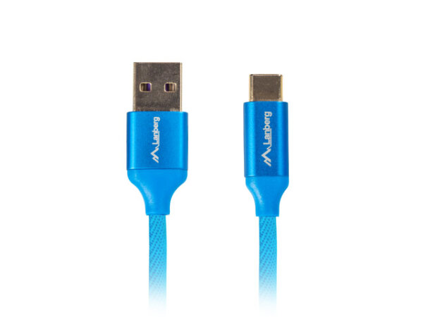 Lanberg CA-USBO-22CU-0018-BL USB Kabel USB 2.0 1,8 m USB A USB C Blau