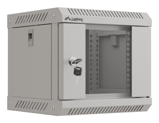 Lanberg WF11-3304-10S Rack 4U Wandmontiertes Regal Grau