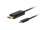 Lanberg CA-CMDP-10CU-0005-BK Videokabel-Adapter 0,5 m USB Typ-C DisplayPort Schwarz