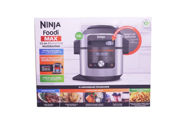 Ninja Foodi OL650EU Multikocher mit SmartLid, 7,5L