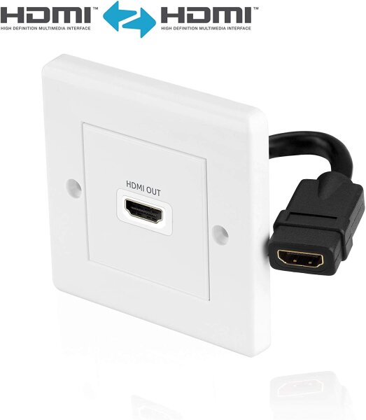 PureLink Anschlussdose, HDMI A Buchse/Buchse, 1-fach, 0,1m