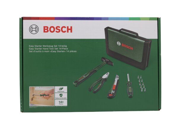 Bosch 1.600.A02.BY3 Easy Starter Handwerkzeug-Set, 14-teilig