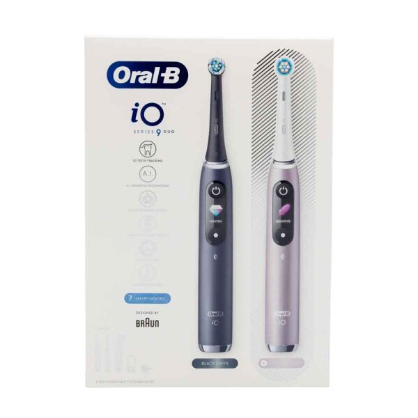 Braun Oral-B iO Series 9 Duo Black Onyx/Rose Quartz Elektrische Zahnbürste