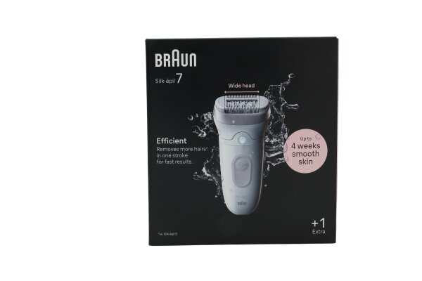 Braun 7-011 Silk-épil 7 Wet&Dry-Epilierer, weiß/silber